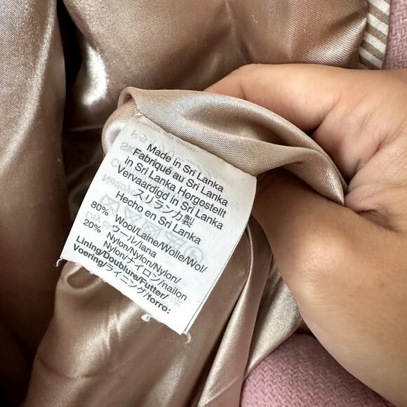 J. Crew Cocoon Coat Stadium Cloth Wool Pink - Picture 6 of 8